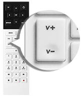 G5 telecommande bouton volume