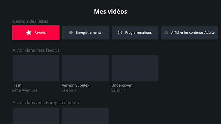 Vignette grise ou absente sur la bibliothèque des vidéos