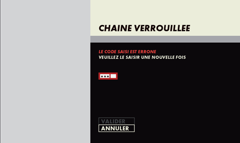 Chaîne verrouillée