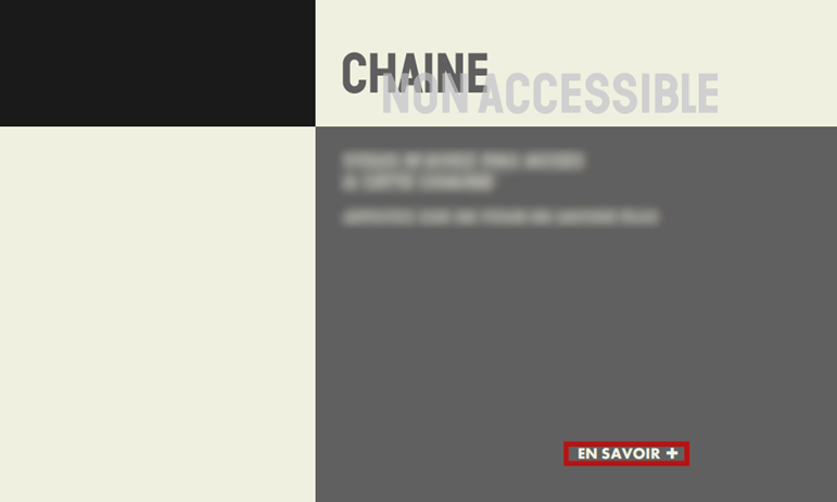 Chaîne non-accessible