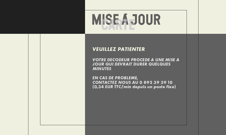 Mise à jour carte