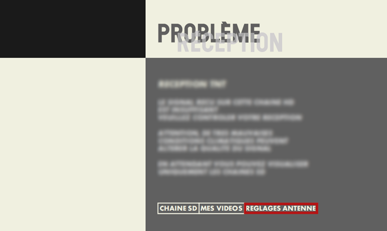 Problème réception