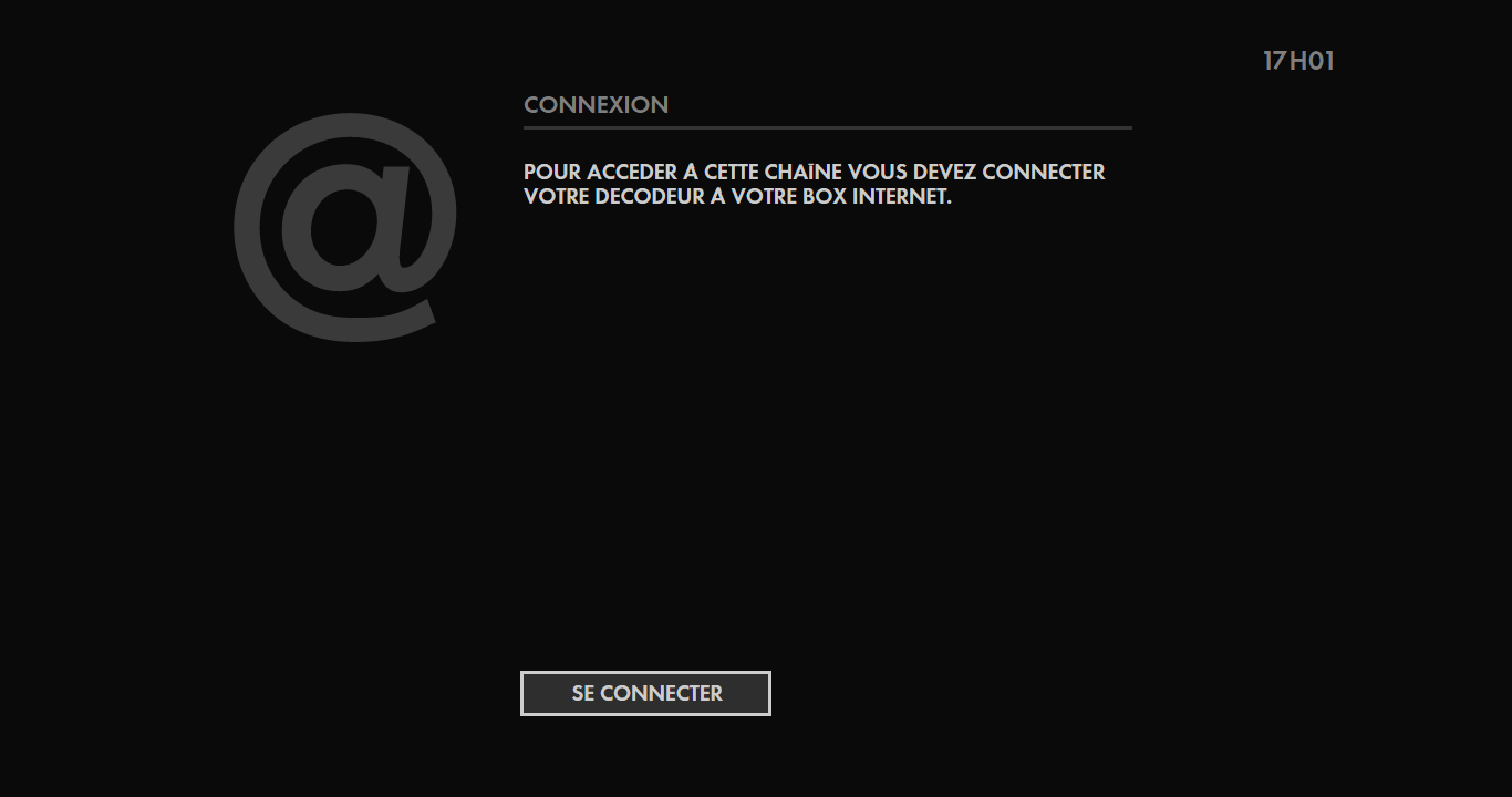 Service indisponible sur les chaines A La Demande