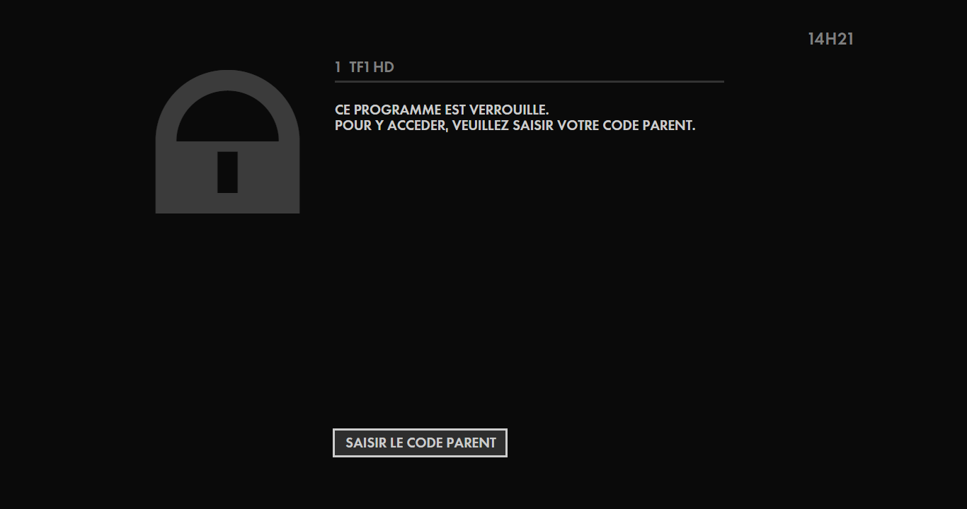 Programme Verrouillé