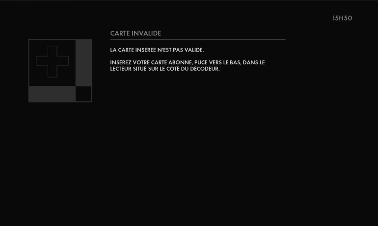 Carte invalide