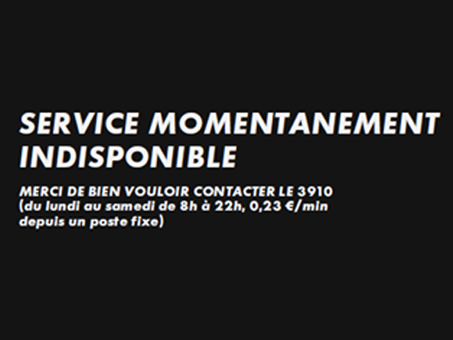 Service momentanément indisponible